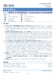 2020双11家电销售总结：白电龙头及新兴小家电表现亮眼