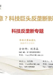 科技反垄断专题：醉翁何意？科技巨头反垄断影响分析