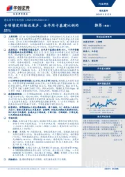 建筑装饰行业周报：专项债发行接近尾声，全年用于基建比例约55%