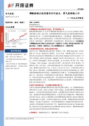 电气设备行业点评报告：磷酸铁锂正极迎量价齐升拐点，景气度持续上行