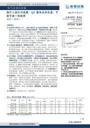 电气自动化设备-海外工控行业观察：Q3整体边际改善、中国市场一枝独秀
