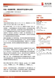 公用事业周报：华龙一号首堆并网，深圳天然气交易中心成立