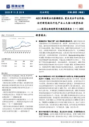 医药生物创新药专题深度报告（一）ADC：ADC药物商业化浪潮将至，重点关注平台价值、治疗新突破及外包产业三大核心投资机会