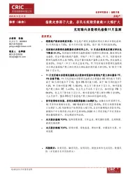 房地产指数月报：内房股领先指数11月监测：指数走势弱于大盘，居民长短期贷款敞口大幅扩大