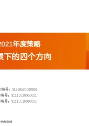 公用环保行业2021年度策略：内循环大背景下的四个方向