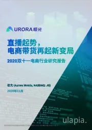 2020双十一电商行业研究报告：直播起势，电商带货再起新变局