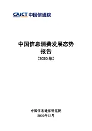 通信行业：中国信息消费发展态势报告（2020年）