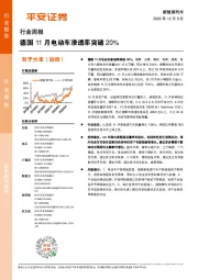 新能源汽车行业周报：德国11月电动车渗透率突破20%