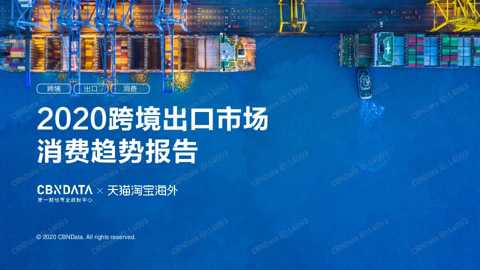 2020跨境出口市场消费趋势报告