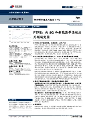 化学新材料专题系列报告（六）：PTFE：向5G和新能源等高端应用领域突围