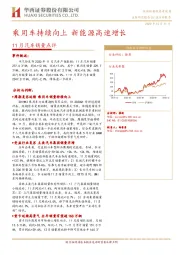 11月汽车销量点评：乘用车持续向上 新能源高速增长