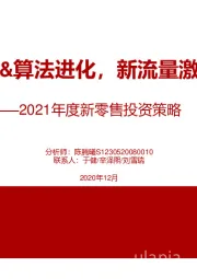 2021年度新零售投资策略：科技驱动数据&算法进化，新流量激发产业新机遇