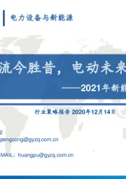 2021年新能源汽车行业策略：百舸争流今胜昔，电动未来新起点