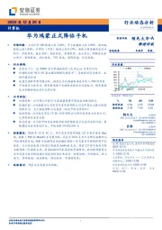 计算机：华为鸿蒙正式降临手机