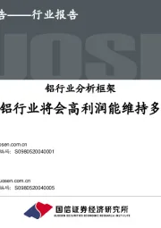 铝行业分析框架:电解铝行业将会高利润能维持多久?