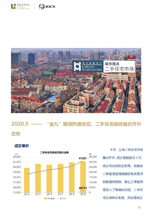 房地产行业2020.9：“金九”期间热度依旧，二手住宅保持量价齐升态势
