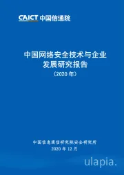 中国网络安全技术与企业发展研究报告（2020年）