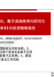 通信行业2021年投资策略报告:没有人能熄灭满天星光,数字底座终将向阳而生