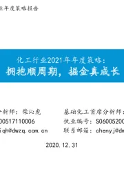 化工行业2021年年度策略：拥抱顺周期，掘金真成长