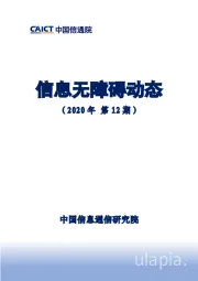 信息服务行业：信息无障碍动态（2020年第12期）