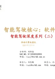 智能驾驶深度系列（二）：智能驾驶核心：软件！