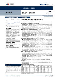 有色行业1月投资策略:市场拥抱核心资产和新能源金属
