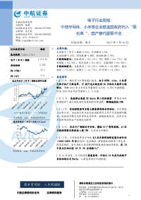 电子行业周报:中微半导体、小米等企业被美国政府列入“黑名单“,国产替代逻辑不变
