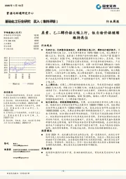 基础化工行业研究：尿素、乙二醇价格大幅上行，钛白粉价格继续维持高位