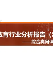 K12在线教育行业分析报告（2021）：综合类网课市场研究