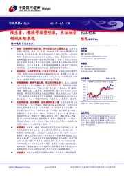 化工行业周报：维生素、橡胶等涨势明显，关注细分领域业绩表现