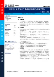 计算机行业周报：2020Q3公有云IT基础设施收入快速增长