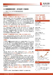 2020年12月汽车销量跟踪报告：12月数据维持向好，车市全年V型反转