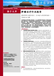 医药生物-肿瘤治疗行业报告：整体有较大增长潜力，行业进入者需要突破一定的行业门槛