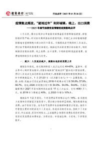 消费行业:2021年春节消费受疫情管控政策影响点评-疫情散点频发,“就地过年”利好城镇、线上、出口消费