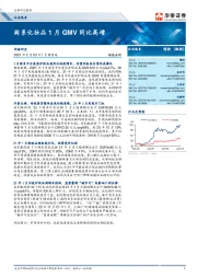 社会服务动态点评：淘系化妆品1月GMV同比高增