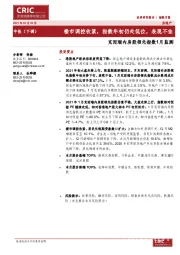克而瑞内房股领先指数1月监测:楼市调控收紧,指数年初仍处低位,表现不佳
