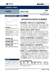 免税行业专题:海南免税体系的演进层次和规模测算
