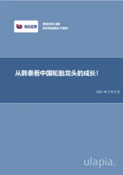 化工行业：从韩泰看中国轮胎龙头的成长！