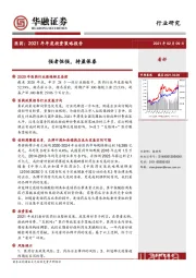 医药2021年年度投资策略报告：强者恒强，持盈保泰