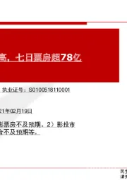 传媒行业：春节档再创新高，七日票房超78亿
