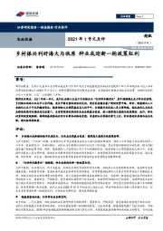 农林牧渔2021年1号文点评：乡村振兴利好海大与牧原种业或迎新一轮政策红利