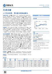 交通运输行业周报：1月交运投资、货运量呈现快速增长