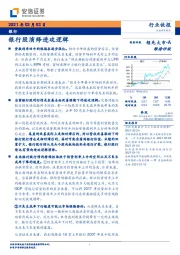银行：银行股演绎进攻逻辑