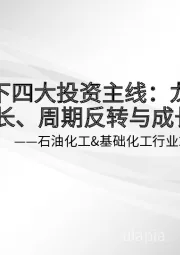 石油化工&基础化工行业2021年春季策略报告:后疫情时代下四大投资主线:龙头白马、周期成长、周期反转与成长突破