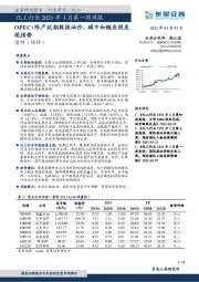 化工行业2021年3月第一周周报：OPEC+限产延期提振油价，碳中和概念股表现强势