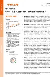 化工行业周报：OPEC+决定4月份不增产，全球油价有望继续上行