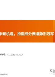 机械设备行业研究周报：核心资产调整迎来新机遇，挖掘细分赛道隐形冠军