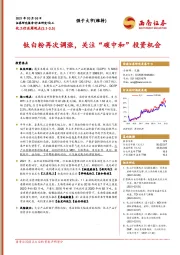 化工行业周观点：钛白粉再次调涨，关注“碳中和”投资机会