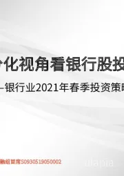 银行业2021年春季投资策略：从区域分化视角看银行股投资逻辑