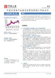 电子：中美半导体产业技术和贸易限制工作组点评